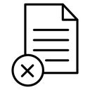Cancel file icon