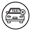 Cancel ordered taxi icon