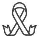 Cancer ribbon icon