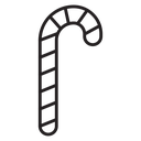 Candy cane icon