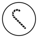 Candy cane icon