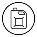 Canister of motor oil icon