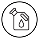 Canister of motor oil icon