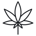 Cannabis leaf 2 icon