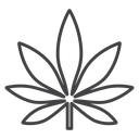 Cannabis leaf 3 icon