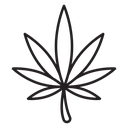 Cannabis leaf icon