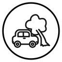 Car accident icon