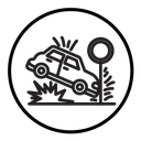 Car accident icon