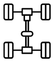 Car axle icon