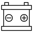 Car battery icon