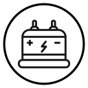 Car battery icon