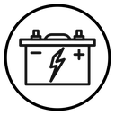 Car battery icon