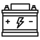 Car battery icon