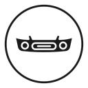 Car bumper icon
