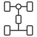Car chassis icon