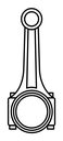 Car connecting rod icon