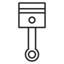 Car connecting rod icon
