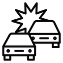 Car crash icon