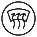 Car demister icon