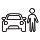 Car driver icon