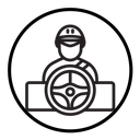 Car driver icon