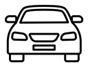 Car front view icon