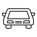 Car front view icon