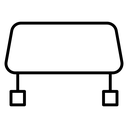 Car headrest icon