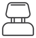Car headrest icon