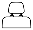 Car headrest icon