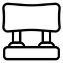 Car headrest icon
