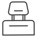Car headrest icon