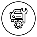 Car Mechanic Wrench Gear icon