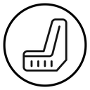 Car mud flap icon