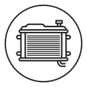 Car radiator icon