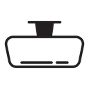 Car rear view mirror icon
