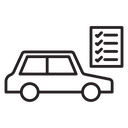 Car repair check list icon