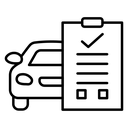 Car repair check list icon