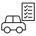 Car repair check list icon