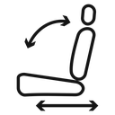 Car seat adjustment icon