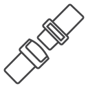 Car seat belt icon