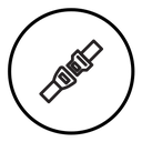 Car seat belt icon