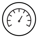 Car speedometer icon