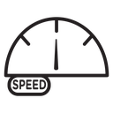 Car speedometer icon