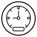 Car speedometer icon