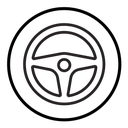 Car Steering wheel icon