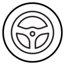 Car Steering wheel icon