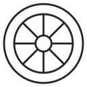 Car wheel icon