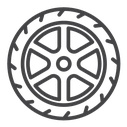 Car wheel icon