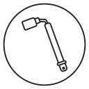Car wheel brace icon